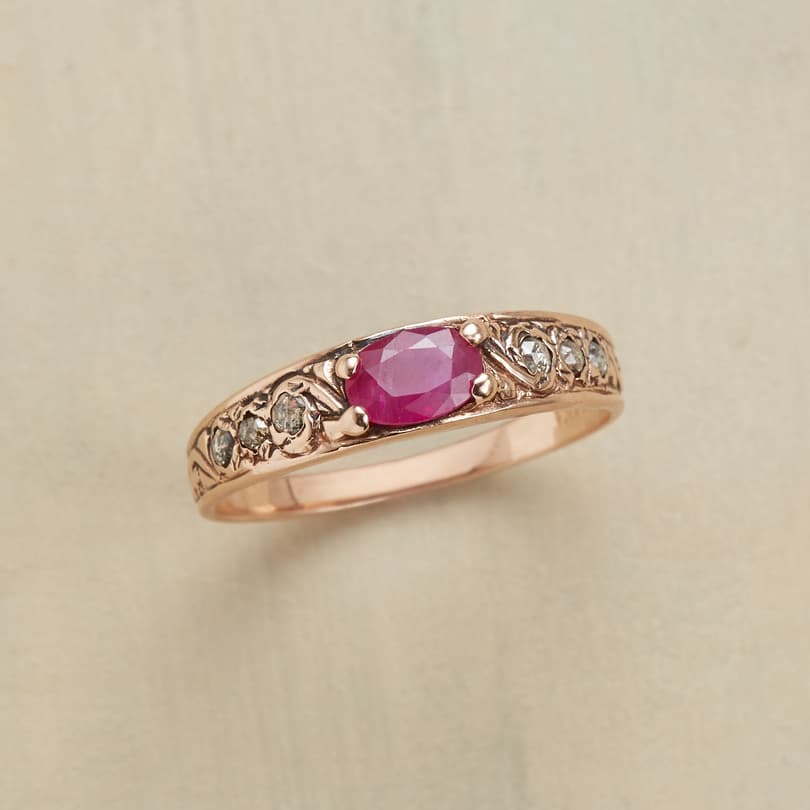 STAR KISSED RUBY RING view 1