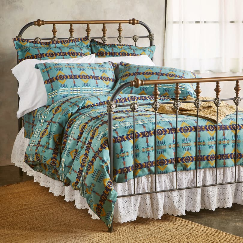 RANCHO ARROYO FLANNEL DUVET COVER view 1