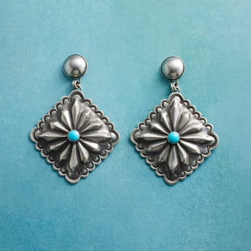 Square Concho Earrings