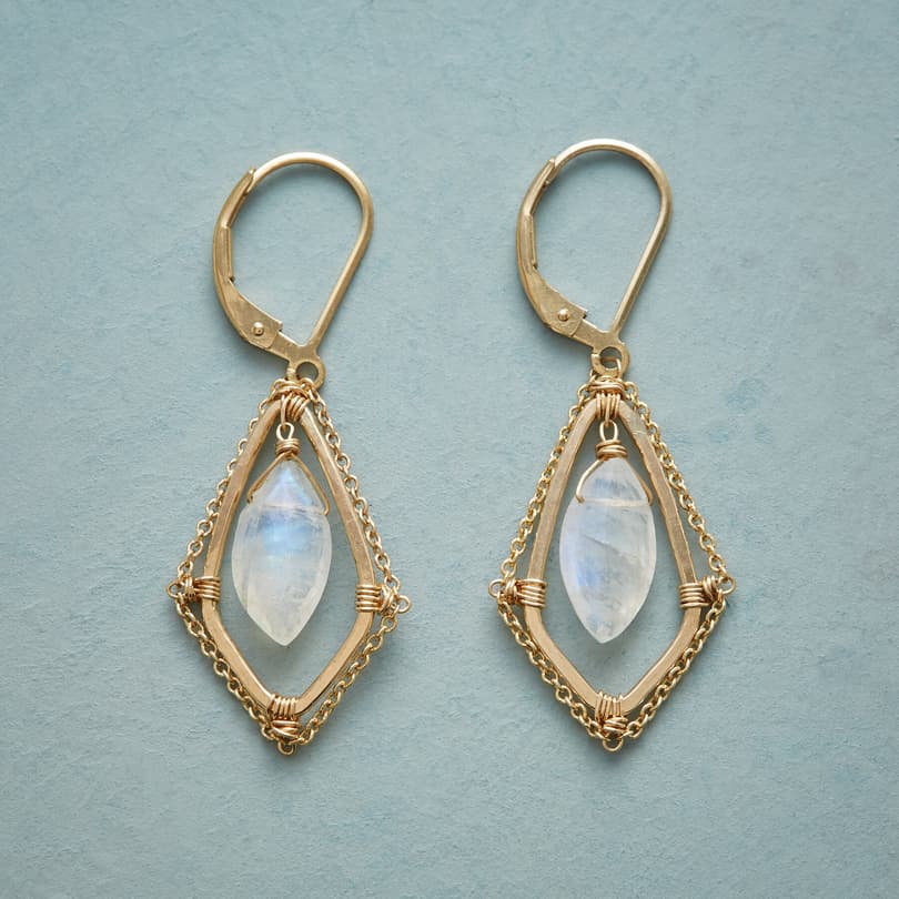 THROUGH THE MOONSTONE EARRINGS view 1