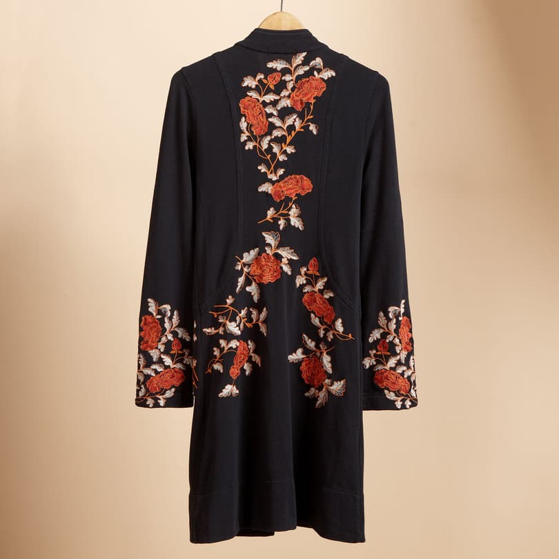 FLORAL EMBROIDERED STELLA COAT view 1