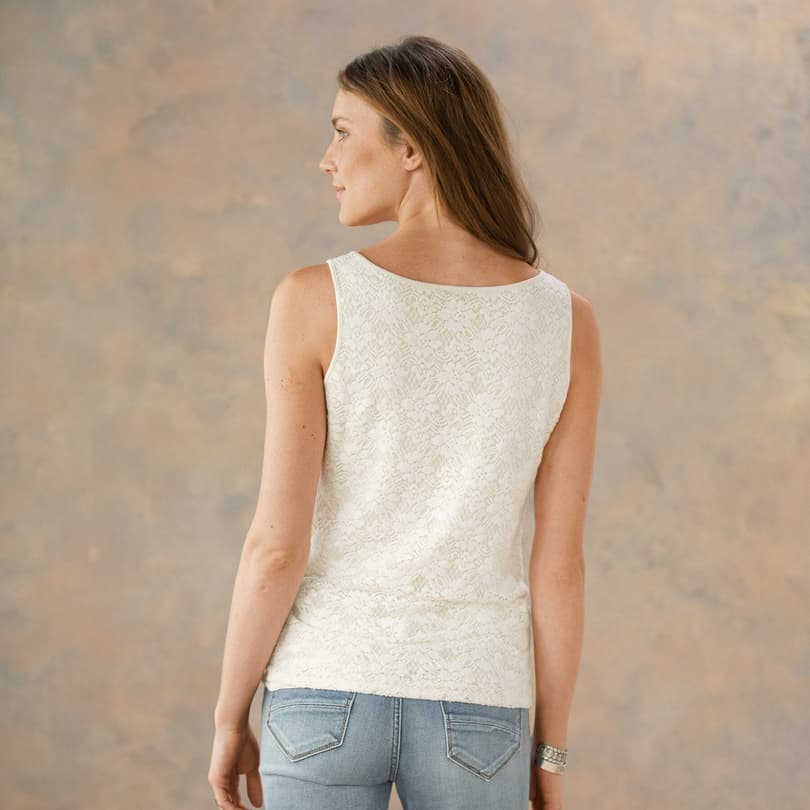 INSPIRATIONS LACE TANK view 1