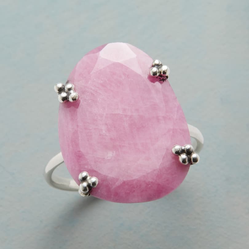 PERFECTLY PINK SAPPHIRE RING view 1