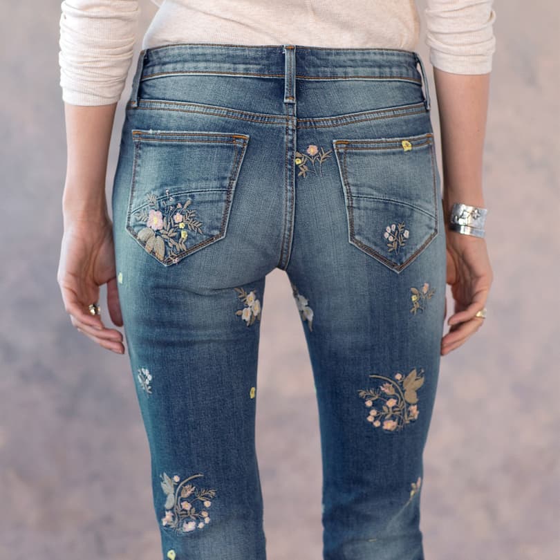 KELLY FLORAL PATCH JEAN view 6