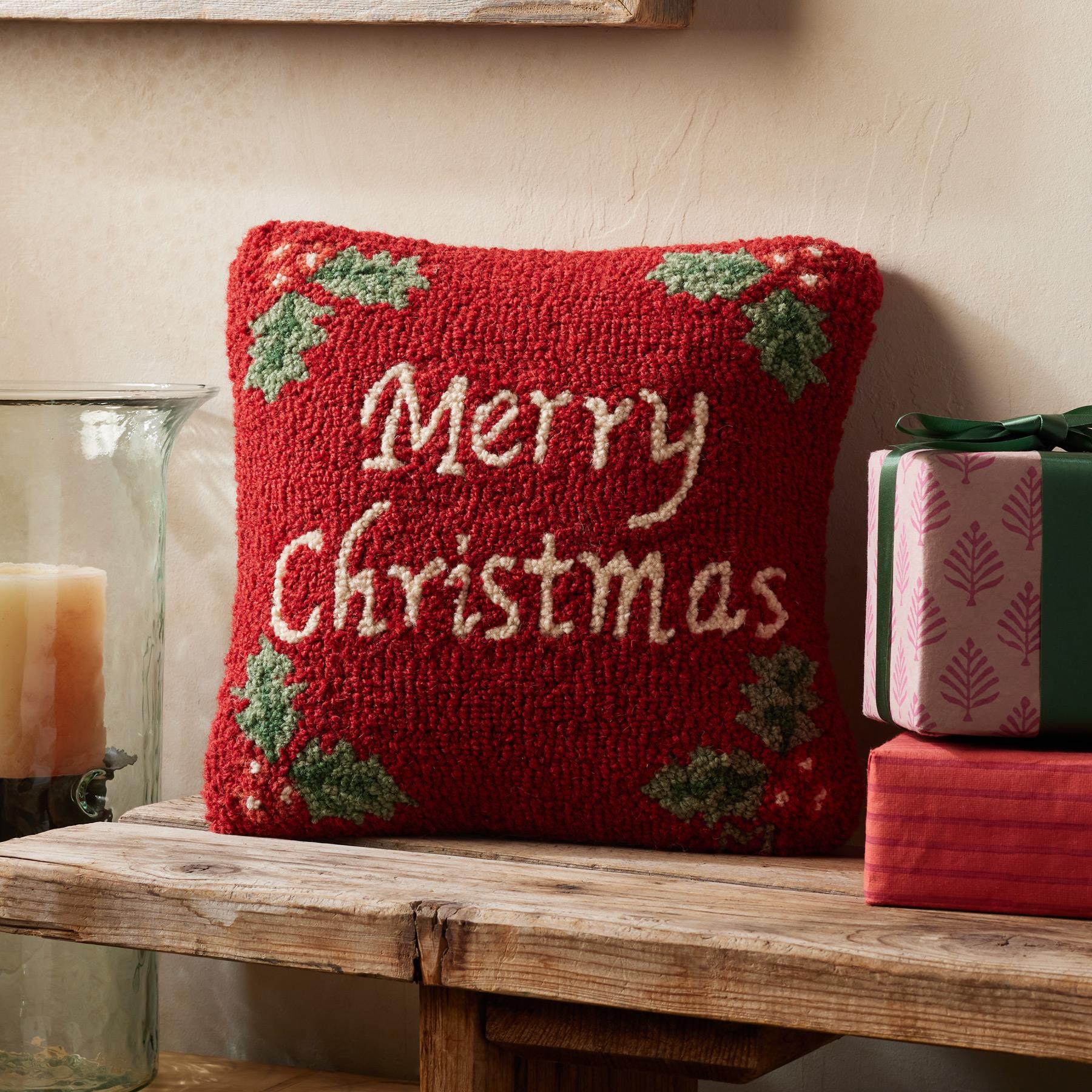 Merry hotsell christmas pillow