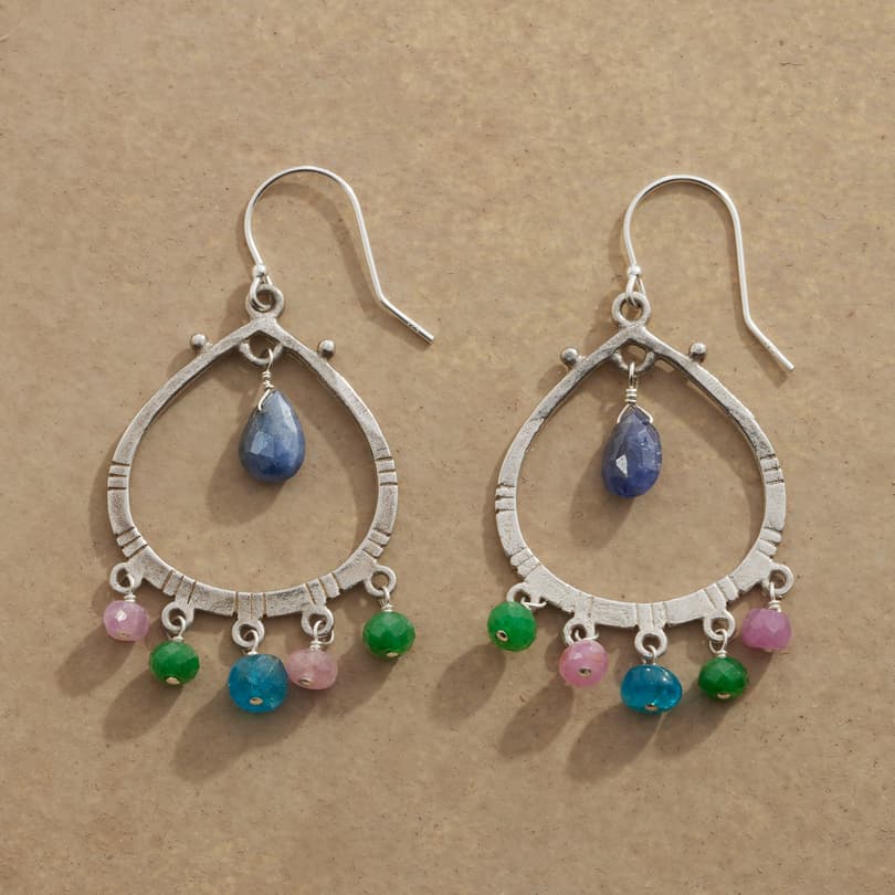 Melinda Sapphire Earrings View 1