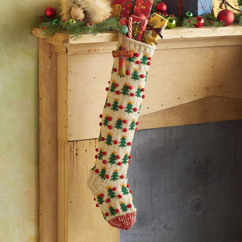 Hand Knit Stockings – Pine & Poppy