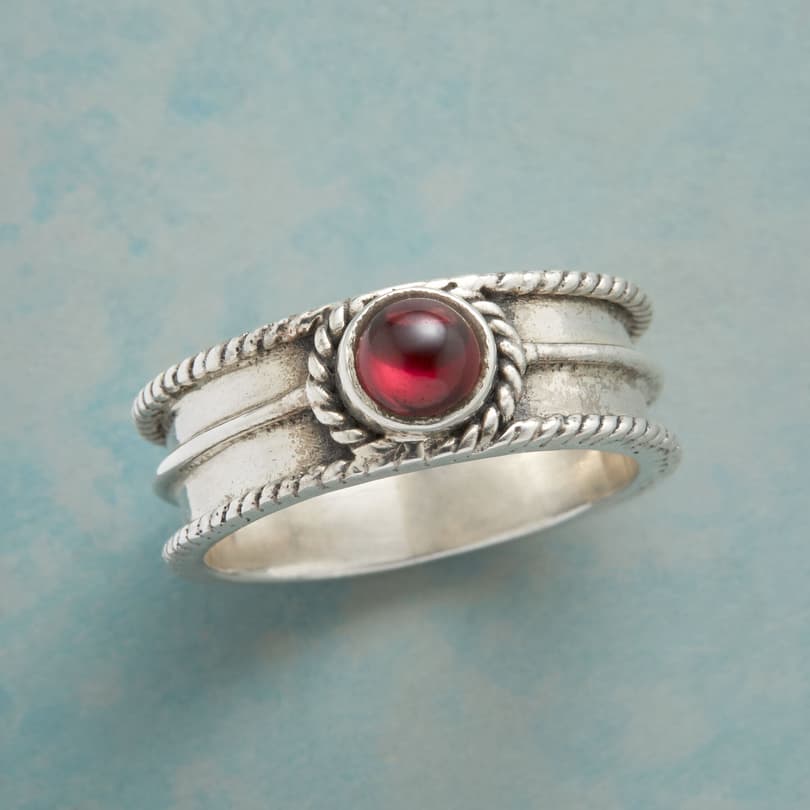ROPE ME A GARNET RING view 1