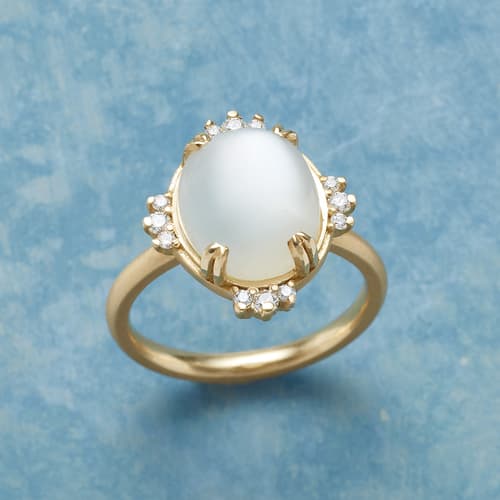 HUSHABYE MOONSTONE RING view 1