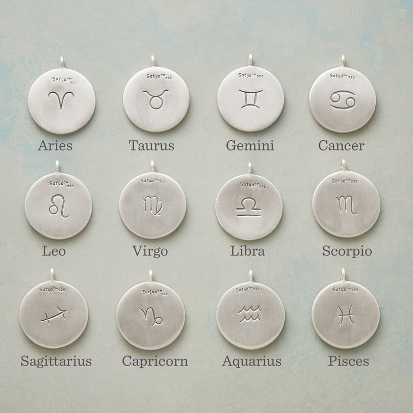 STERLING SILVER ZODIAC CONSTELLATION NECKLACE view