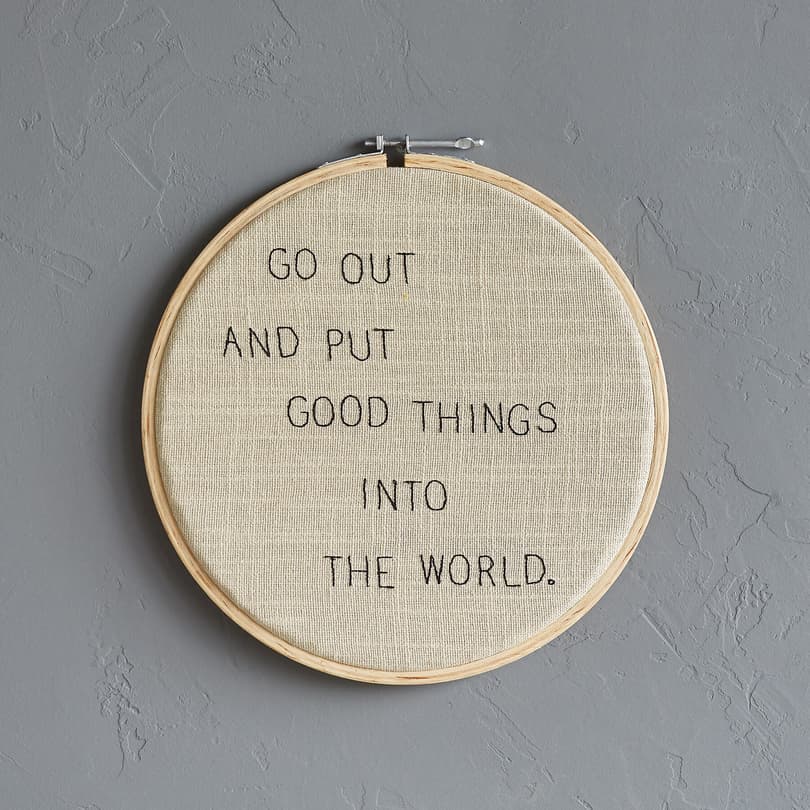 GOOD THINGS CROSS-STITCH EMBROIDERY HOOP view 1