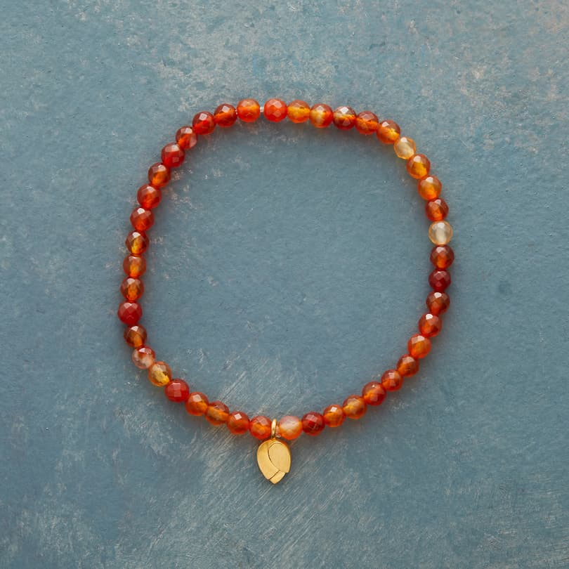 Carnelian Lotus Bracelet View 1