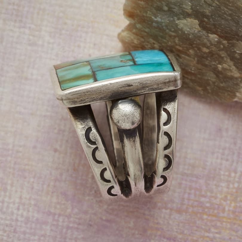 MOSAIC TURQUOISE RING view 1