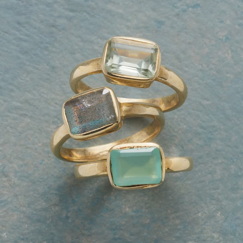 Solitaire Trio Ring Set View 1