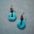 TURQUOISE DISK EARRINGS view 1