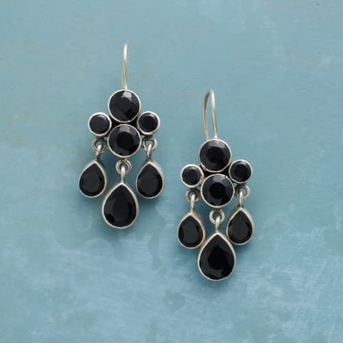 EMILY ONYX EARRINGS view 1