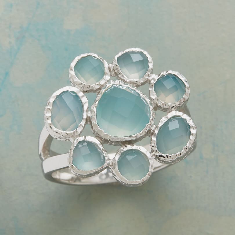 CHALCEDONY FLOWER RING view 1