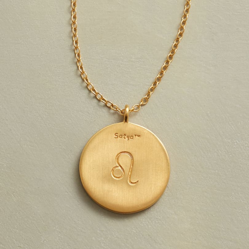 GOLD PLATE ZODIAC CONSTELLATION NECKLACE view 2