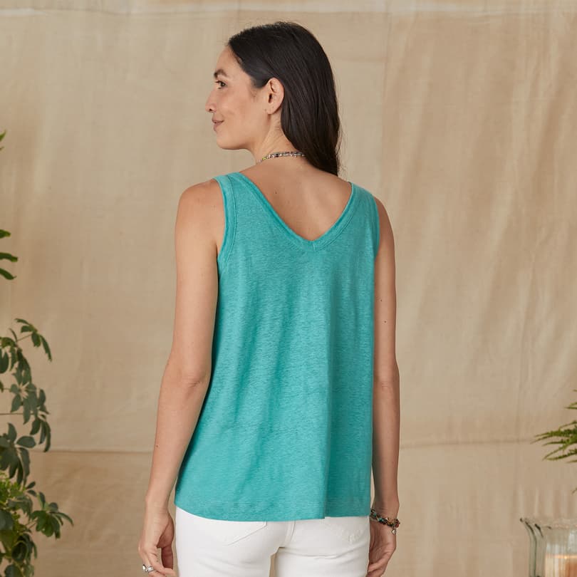 Mia Linen Tank View 3