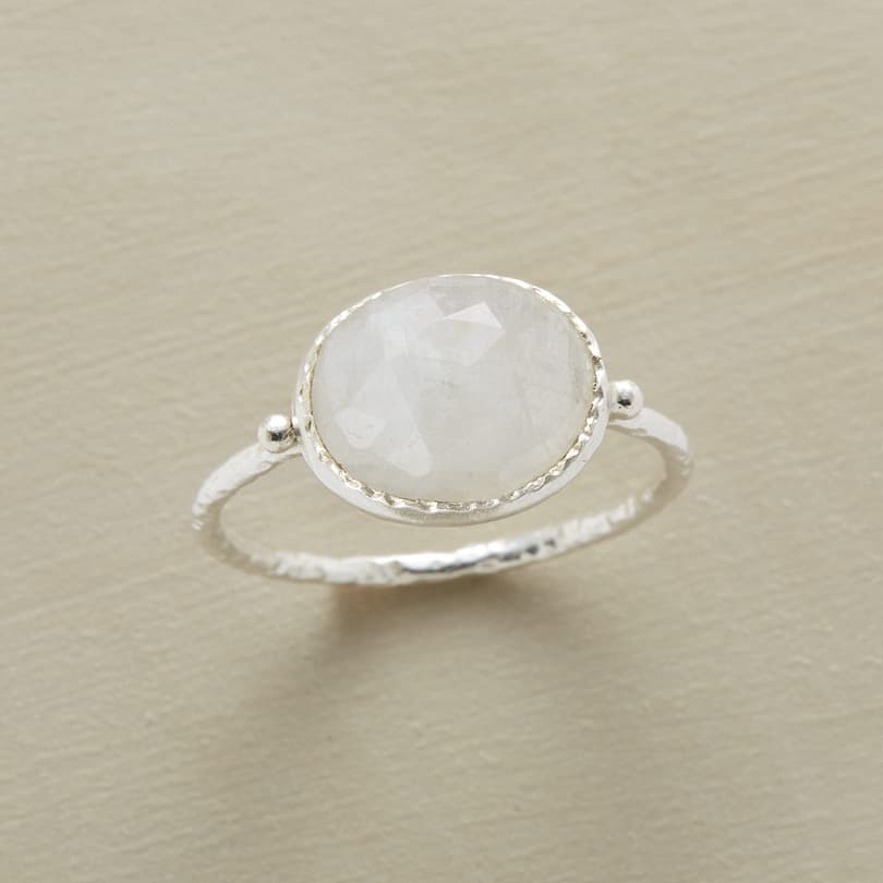 SILVER LINING MOONSTONE RING view 1