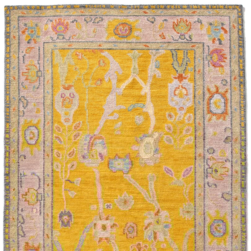 Gulbahar Oushak Hand-Knotted Rug View 1