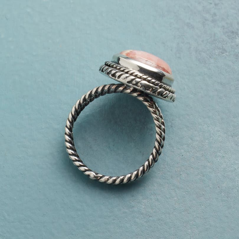 Rhodochrosite In The Round Ring View 2