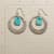 INTAGLIO TURQUOISE EARRINGS view 1
