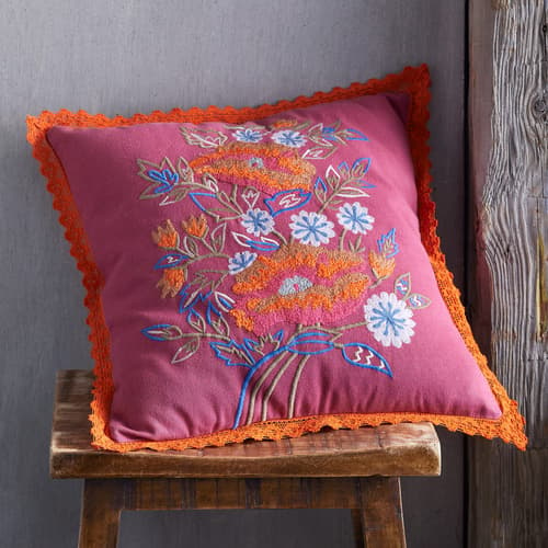 VIBRANT BLOOMS PILLOW view 1