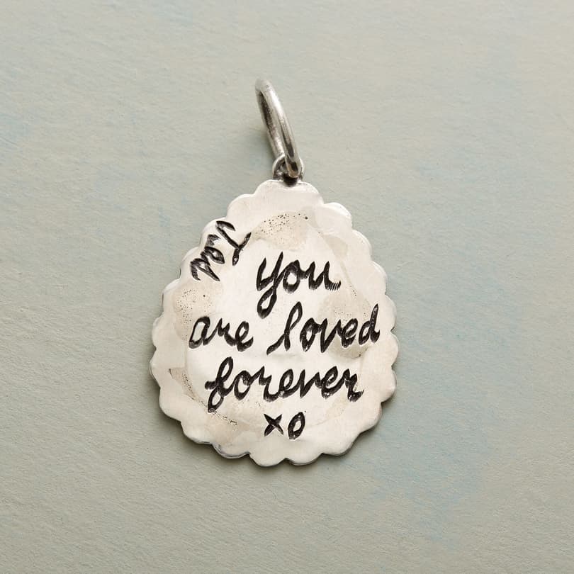 STERLING SILVER LOVED FOREVER CHARM view 1
