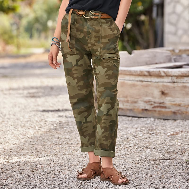 Ariel Camo Pant, Petite View 1