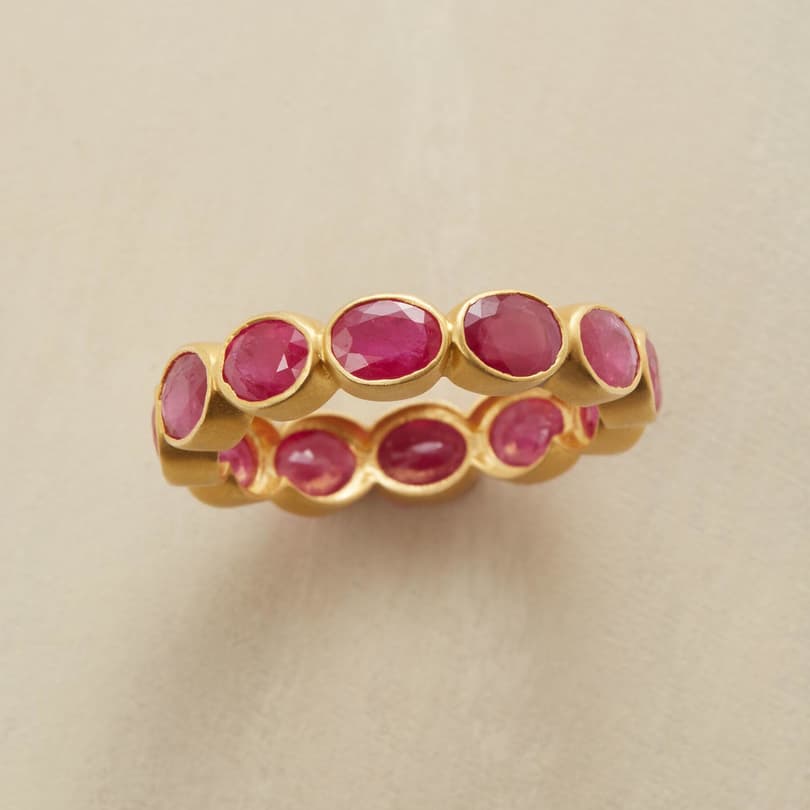 BUBBLE BEZEL RUBY RING view 1