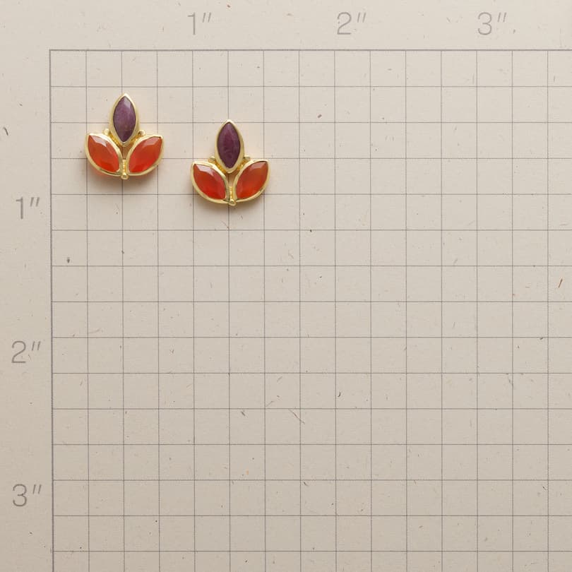 Three Petal Earrings View 2