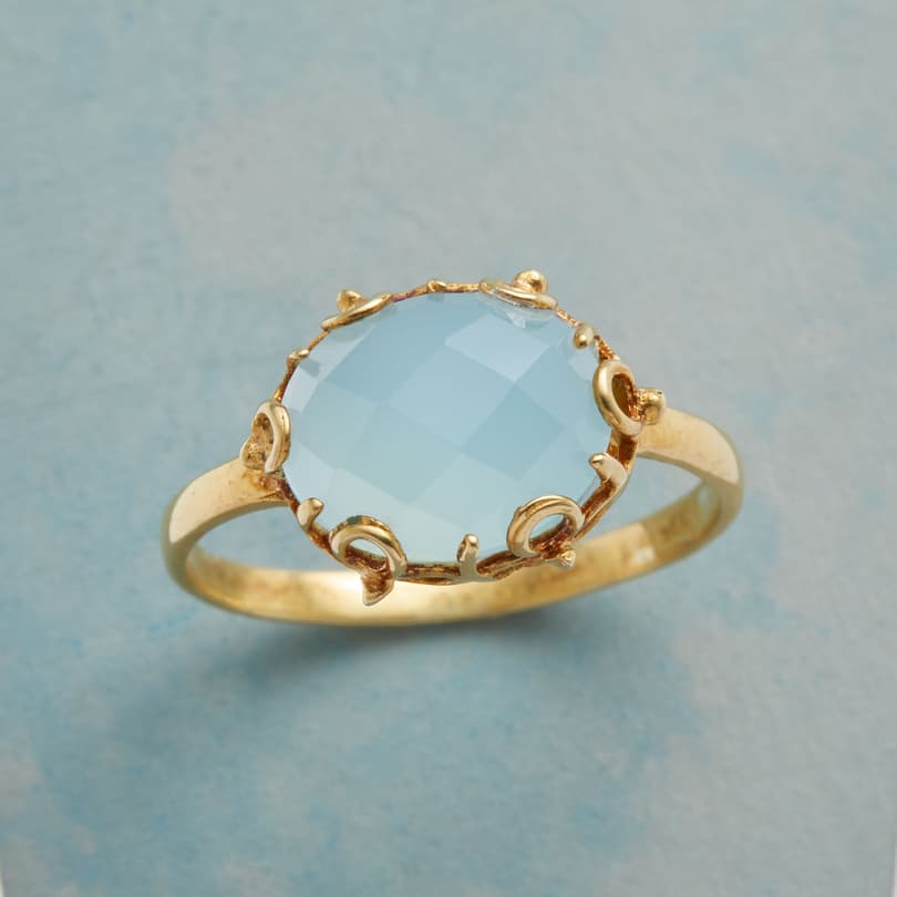 CURLY CHALCEDONY RING view 1