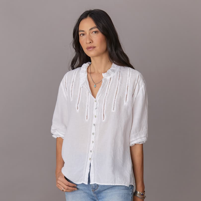 Melinda Cross Lace Shirt View 2