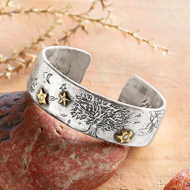 STARRY NIGHT DIAMOND CUFF BRACELET view 1