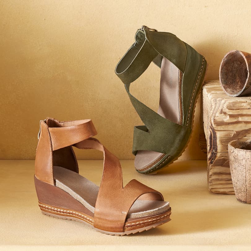 DAVI WEDGE SANDALS view 1