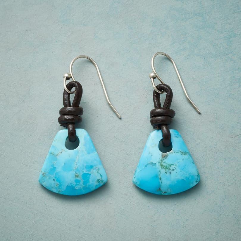 TETHERED TURQUOISE EARRINGS view 1