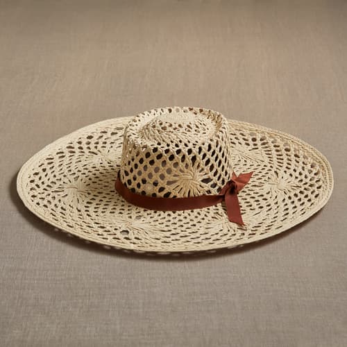 Ladies Summer Packable Striped Sun Hat - The Hat Outlet Jane Anne