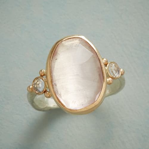 ROSE QUARTZ SHIMMER RING view 1