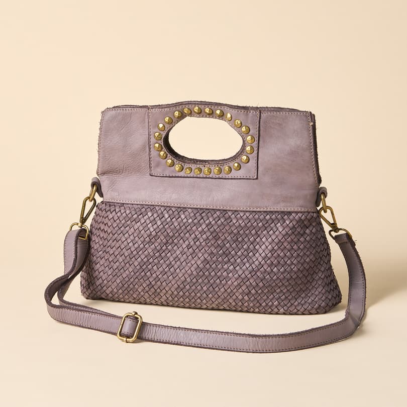 Buy Nicole Woven Leather Crossbody Bag