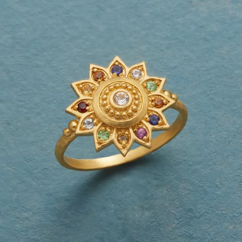 Vibrant Lotus Ring View 1