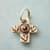 GOLD GARNET FAITH CHARM view 1