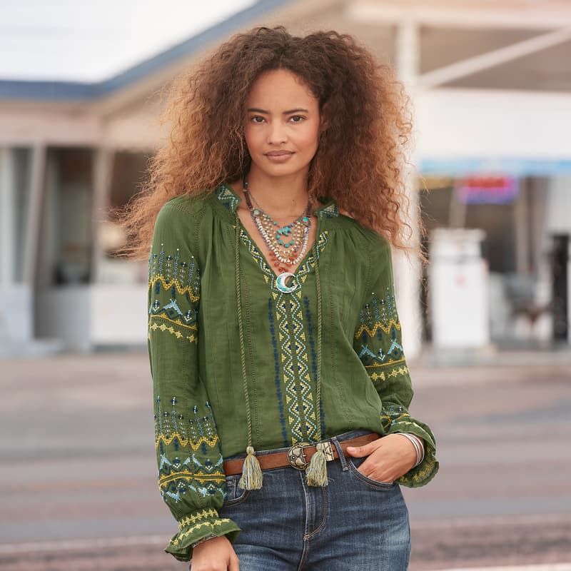 Totora Embroidered Top