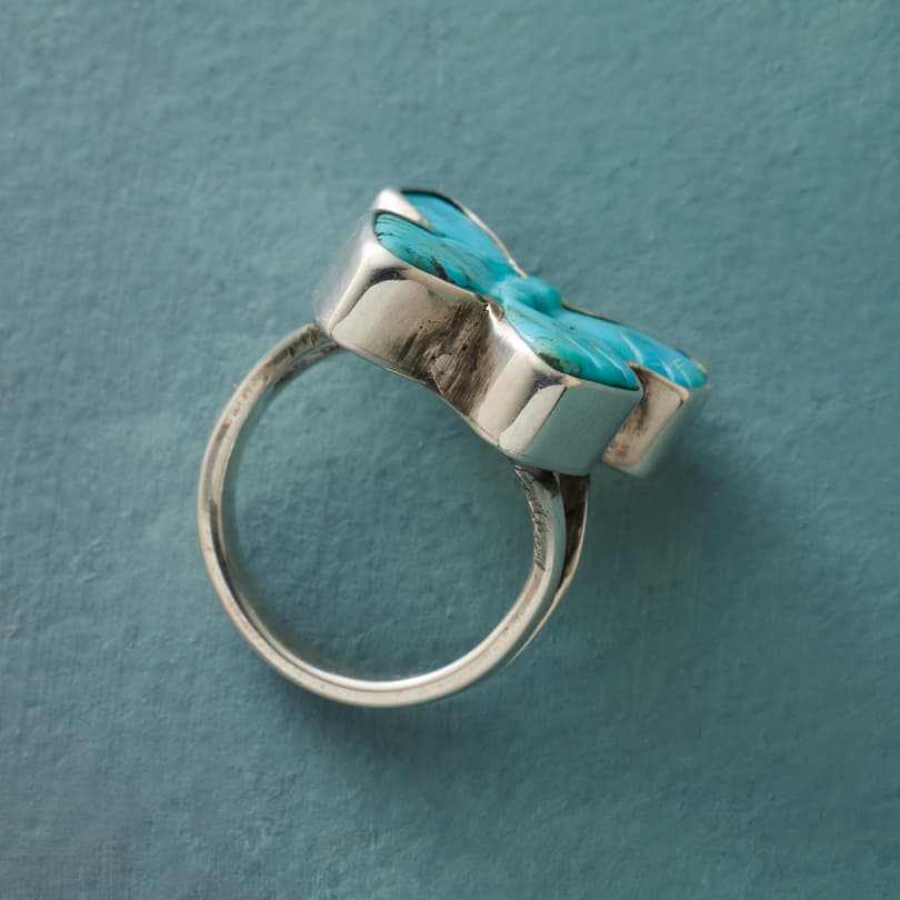 Carved Butterfly Ring View 2