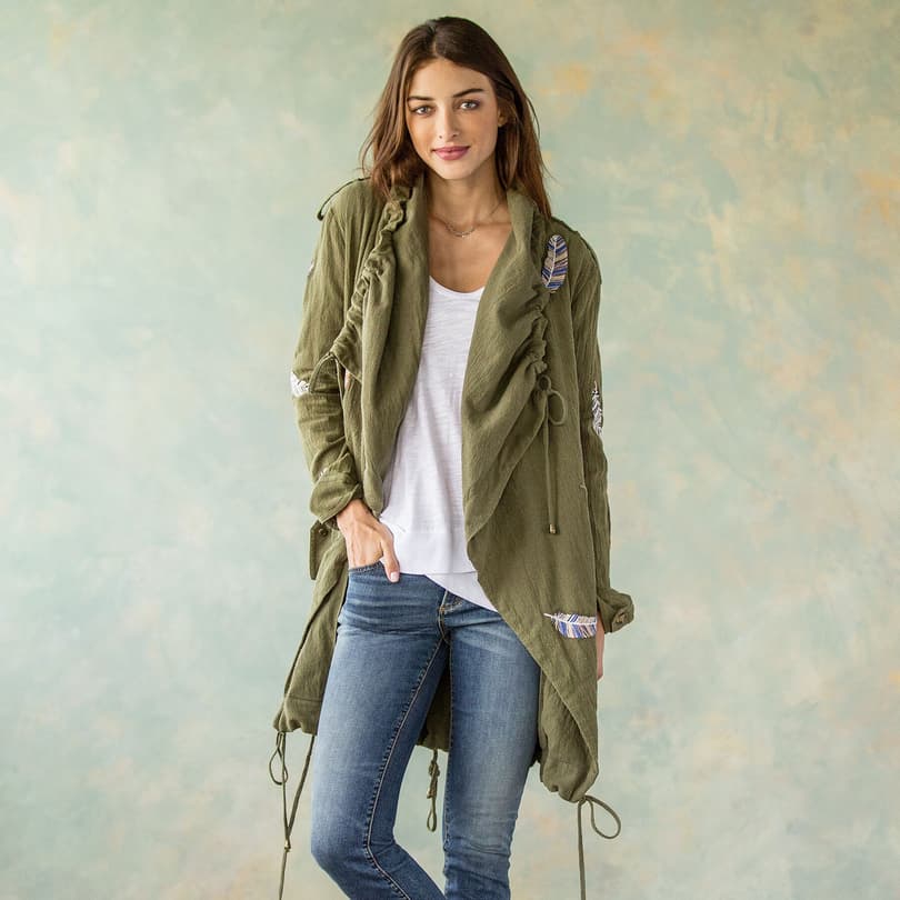 COLORS OF THE WIND JACKET view 1 OLIVE GREEN