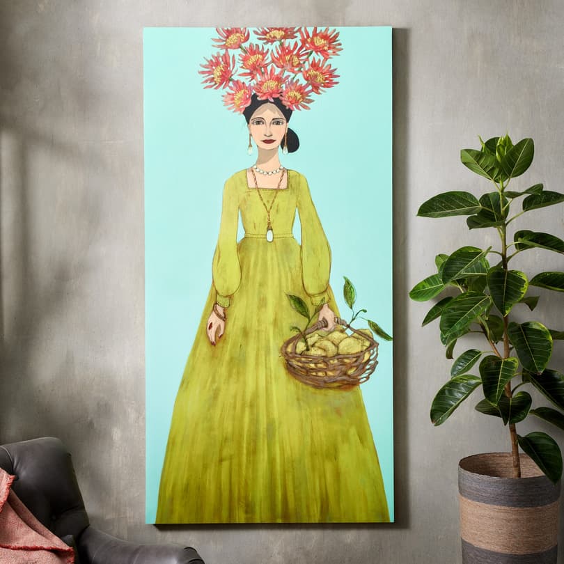 LA FLORES DEL CAMINO PRINT ON WOOD view 1