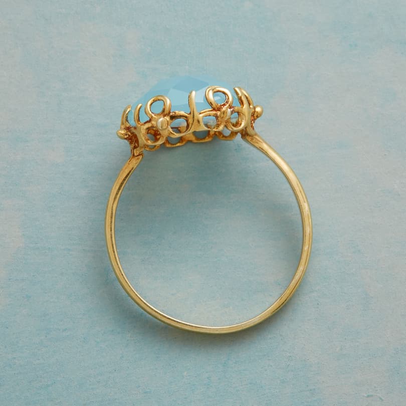 CURLY CHALCEDONY RING view 1