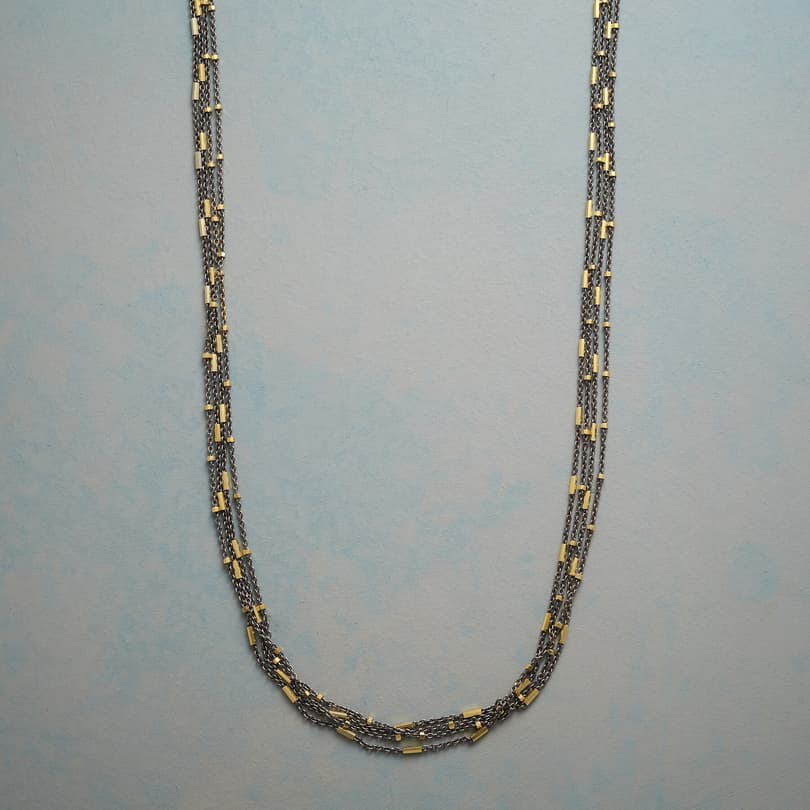 GLITTERING CASCADE NECKLACE view 1