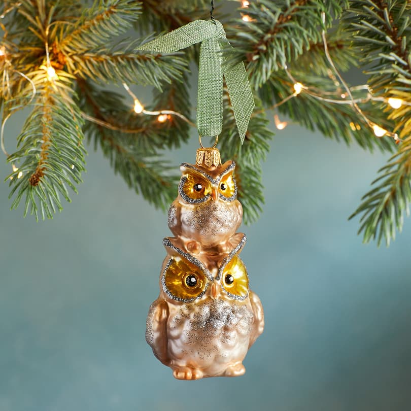 OWL FAMILY ORNAMENT view 1