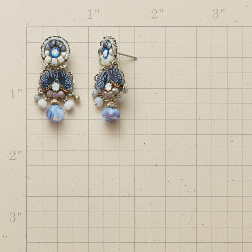 CHINA BLUE EARRINGS view 1